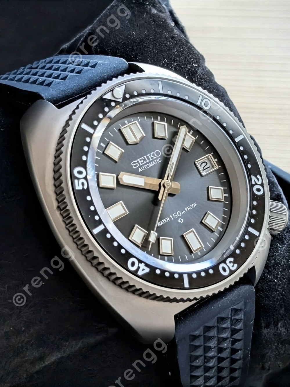 Full Automatic Titanium Diver Mod NH35A 24jewels Retro Willard Sapphire 45mm - Picture 6 of 9